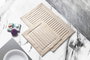 Mijölnir Juego de alfombrillas de baño de algodón 100% crema